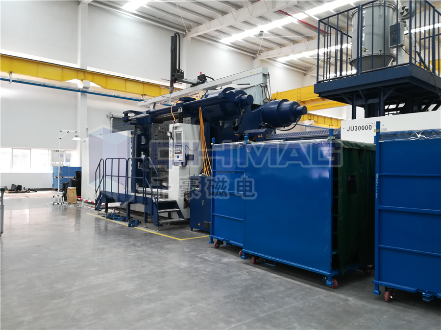 高噸位注塑機使用電永磁快速換模系統(tǒng)已成為趨勢|千豪磁電