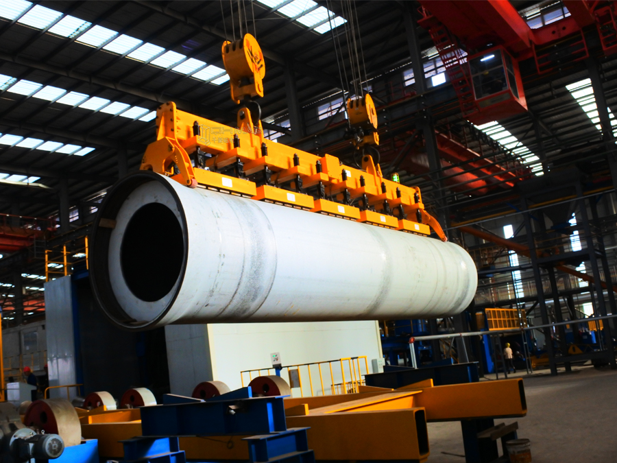 千豪鑄管吊運(yùn)新案例—起重電永磁鐵